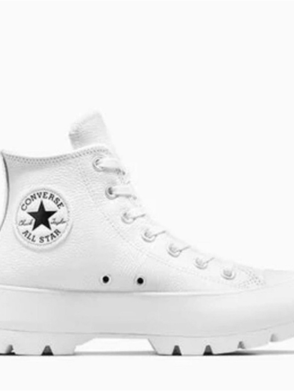 Converse Lugged White High Top All Star Sneaker